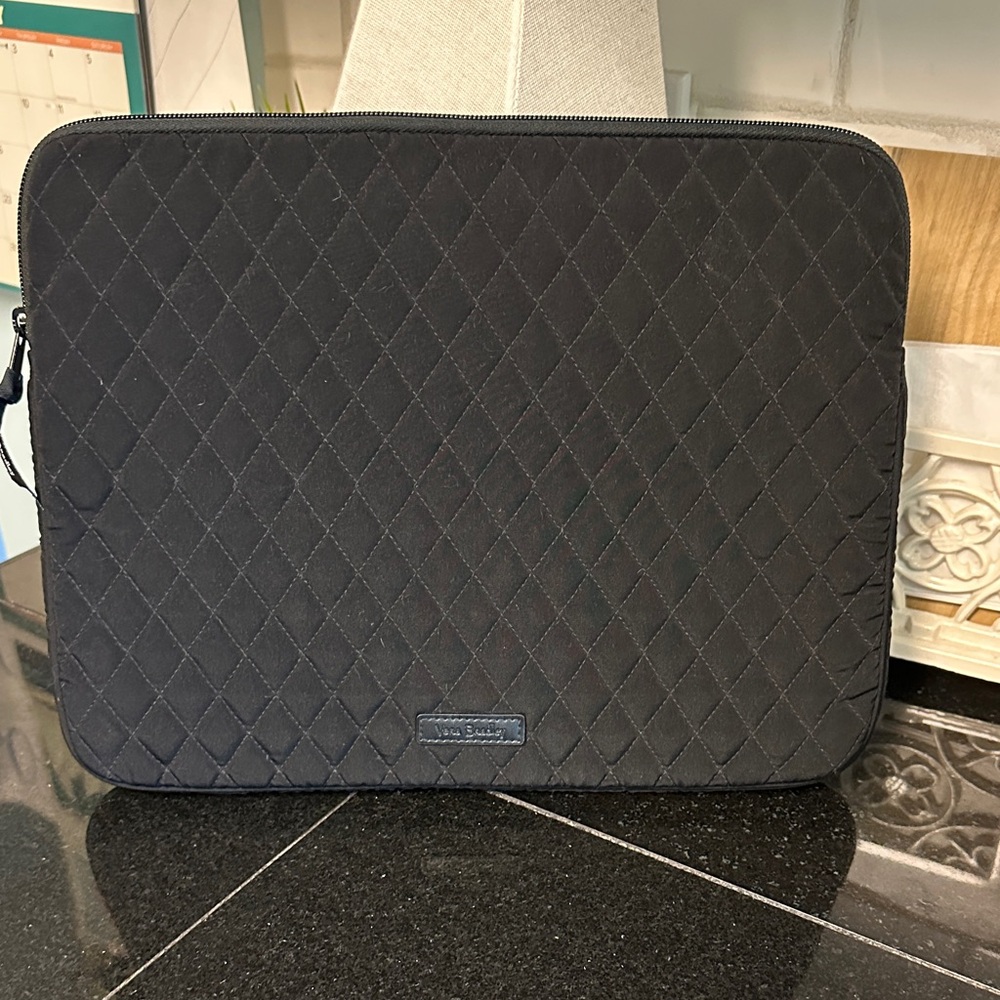 Vera Bradley Black Quilted Laptop Case